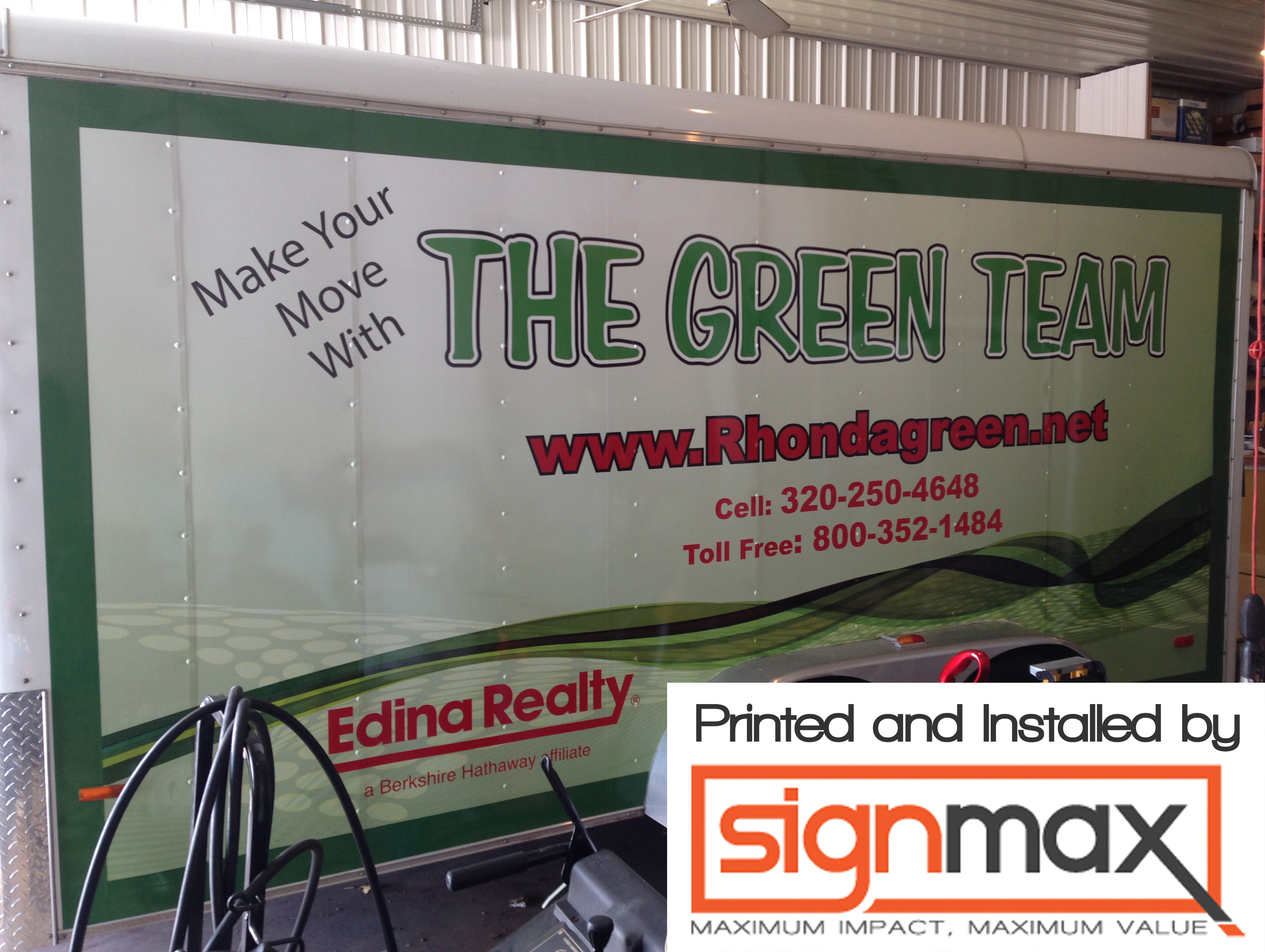 Edina Realty Trailer Wrap - Printed & Installed by Signmax